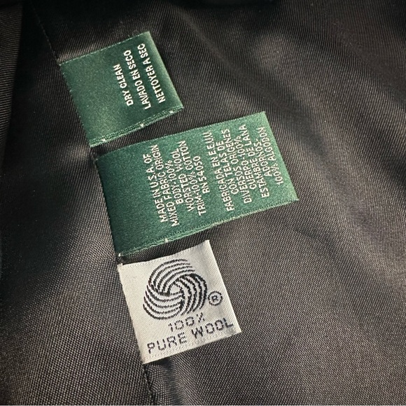 Lauren Ralph Lauren Equestrian Herringbone Wool blazer 10 gray preppy old money - Picture 9 of 13